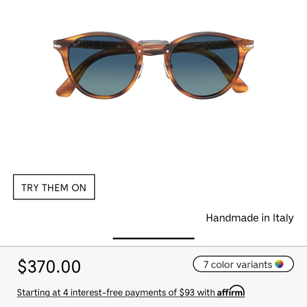 Typewriter Special Limited edition Persol